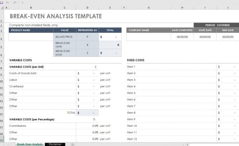 break-even-analysis-template-PRO